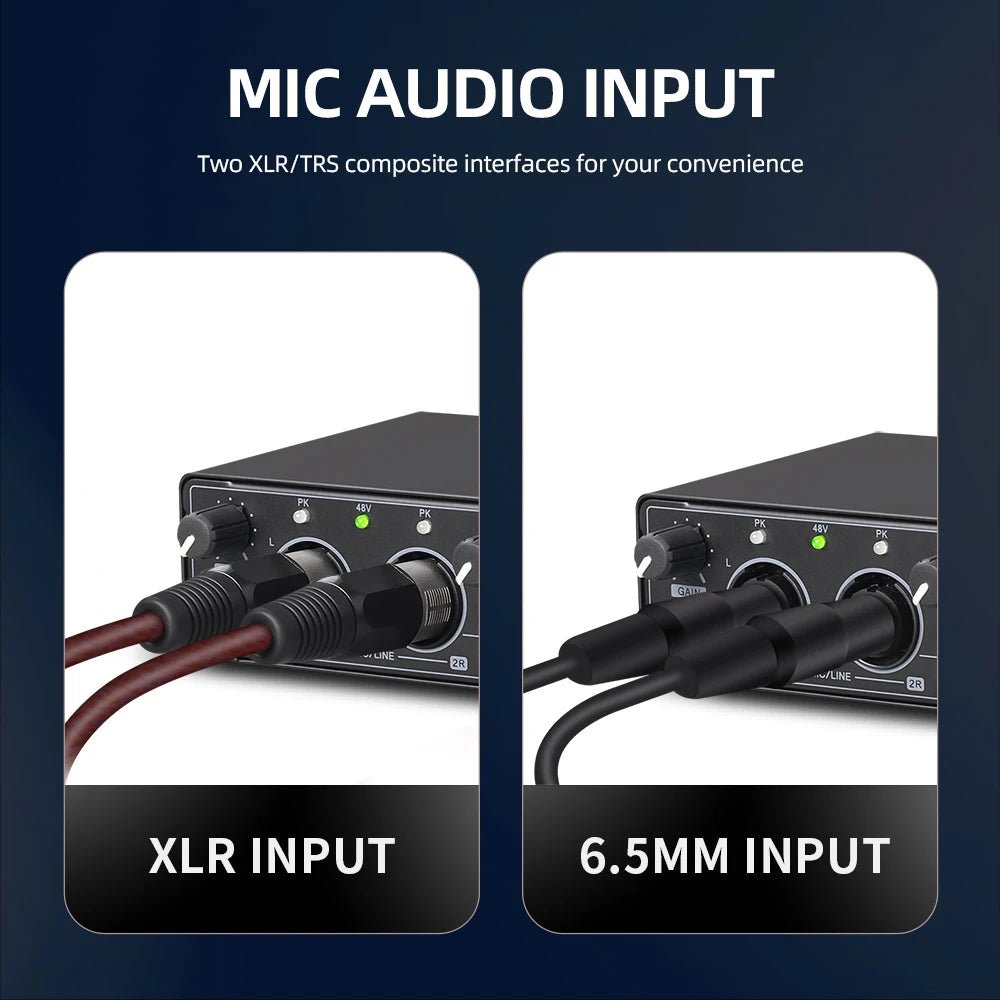Debra MD22 Audio Interface Sound Card – 24 - bit/192kHz AD Converter, Electric Guitar Live Recording - ZAMAR AUDIO SOLUTIONS