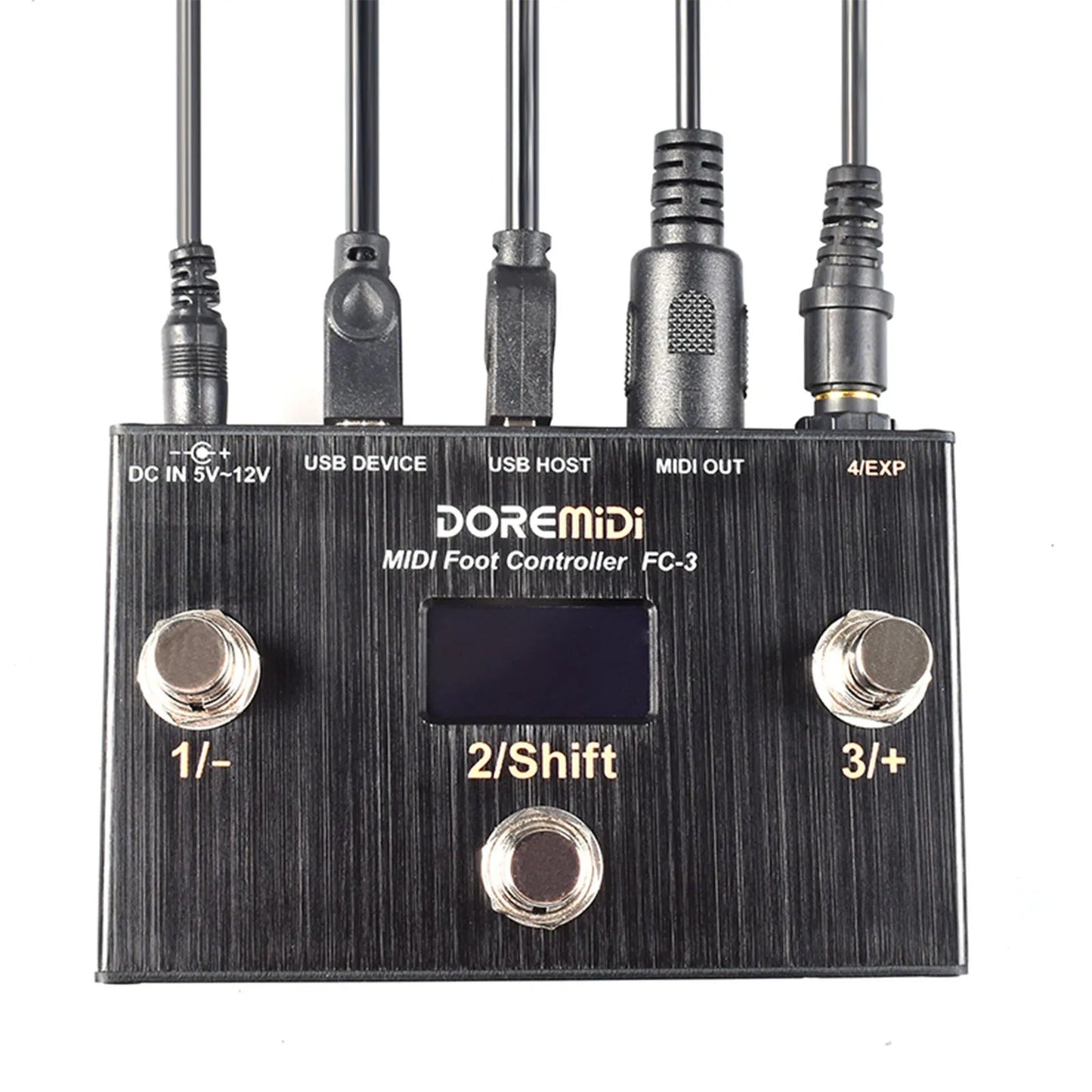 Doremidi FC - 3 MIDI Foot Controller – USB Instruments & MIDI DIN Devices, 3 Programmable Switch Pedals, Multiple MIDI Output Interfaces - ZAMAR AUDIO SOLUTIONS