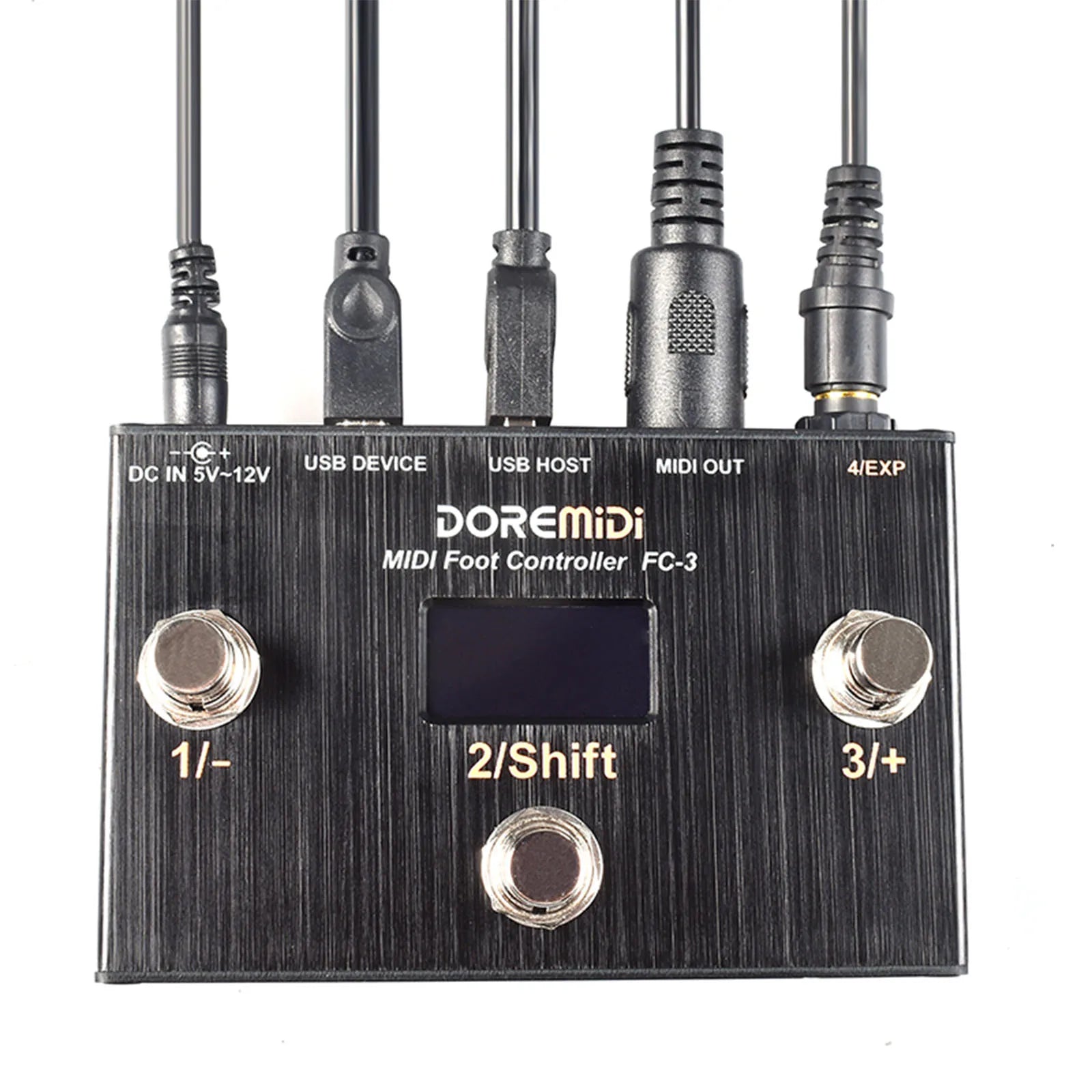 Doremidi FC - 3 MIDI Foot Controller – USB Instruments & MIDI DIN Devices, 3 Programmable Switch Pedals, Multiple MIDI Output Interfaces - ZAMAR AUDIO SOLUTIONS