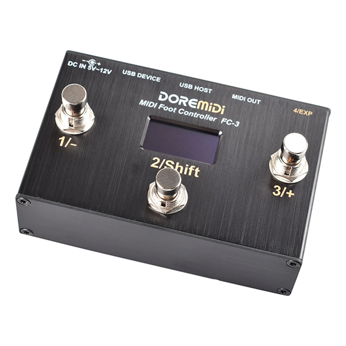 Doremidi FC - 3 MIDI Foot Controller – USB Instruments & MIDI DIN Devices, 3 Programmable Switch Pedals, Multiple MIDI Output Interfaces - ZAMAR AUDIO SOLUTIONS