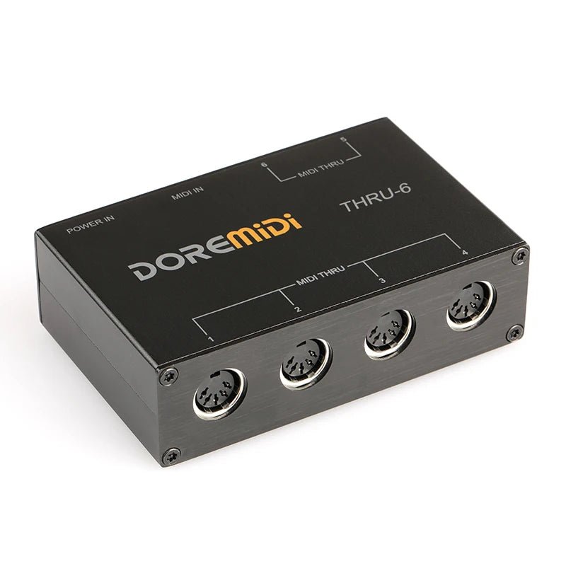 DOREMIDI MIDI THRU - 6 Box – 1 Input, 6 Output Standard MIDI Five - Pin Interface - ZAMAR AUDIO SOLUTIONS