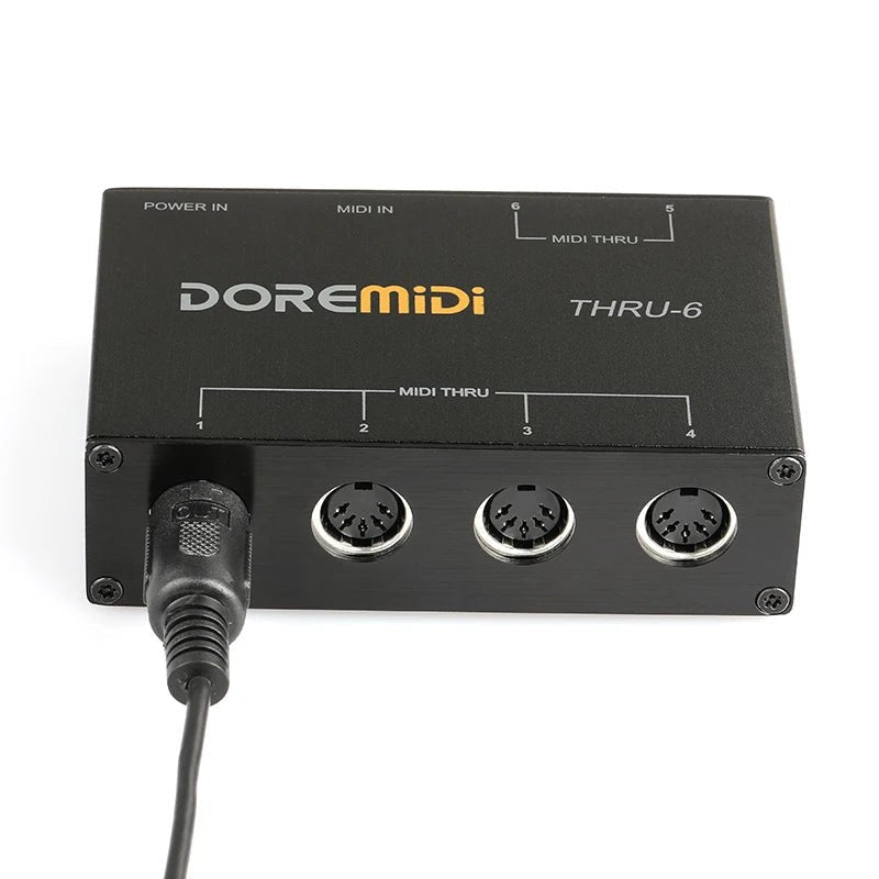 DOREMIDI MIDI THRU-6 Box – 1 Input, 6 Output Standard MIDI Five-Pin Interface - ZAMAR AUDIO SOLUTIONS