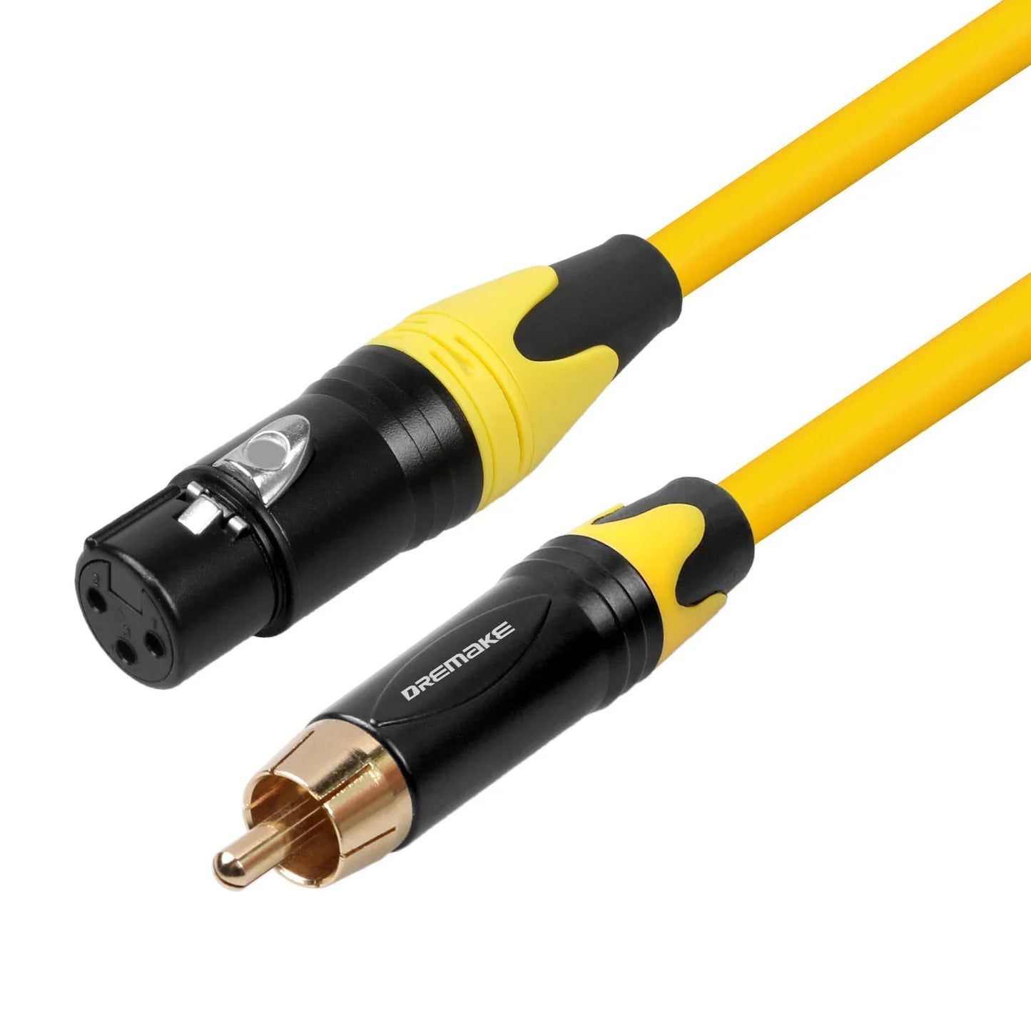 DREMAKE Unbalanced RCA to XLR Audio Interconnect Cable – XLR 3 - Pin Male to RCA Male Speaker Cable for AV Receiver to Amplifier - ZAMAR AUDIO SOLUTIONS