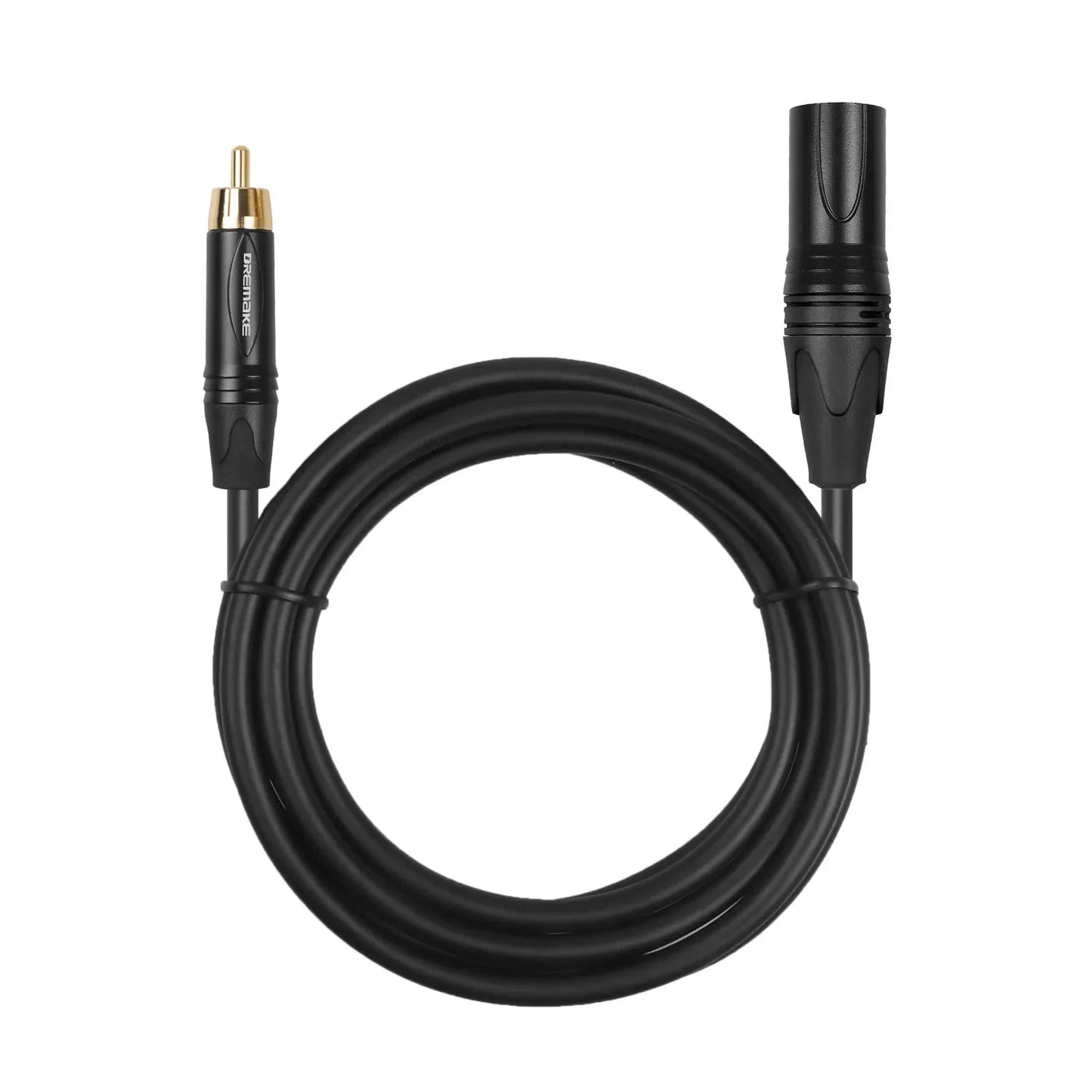 DREMAKE Unbalanced RCA to XLR Audio Interconnect Cable – XLR 3 - Pin Male to RCA Male Speaker Cable for AV Receiver to Amplifier - ZAMAR AUDIO SOLUTIONS