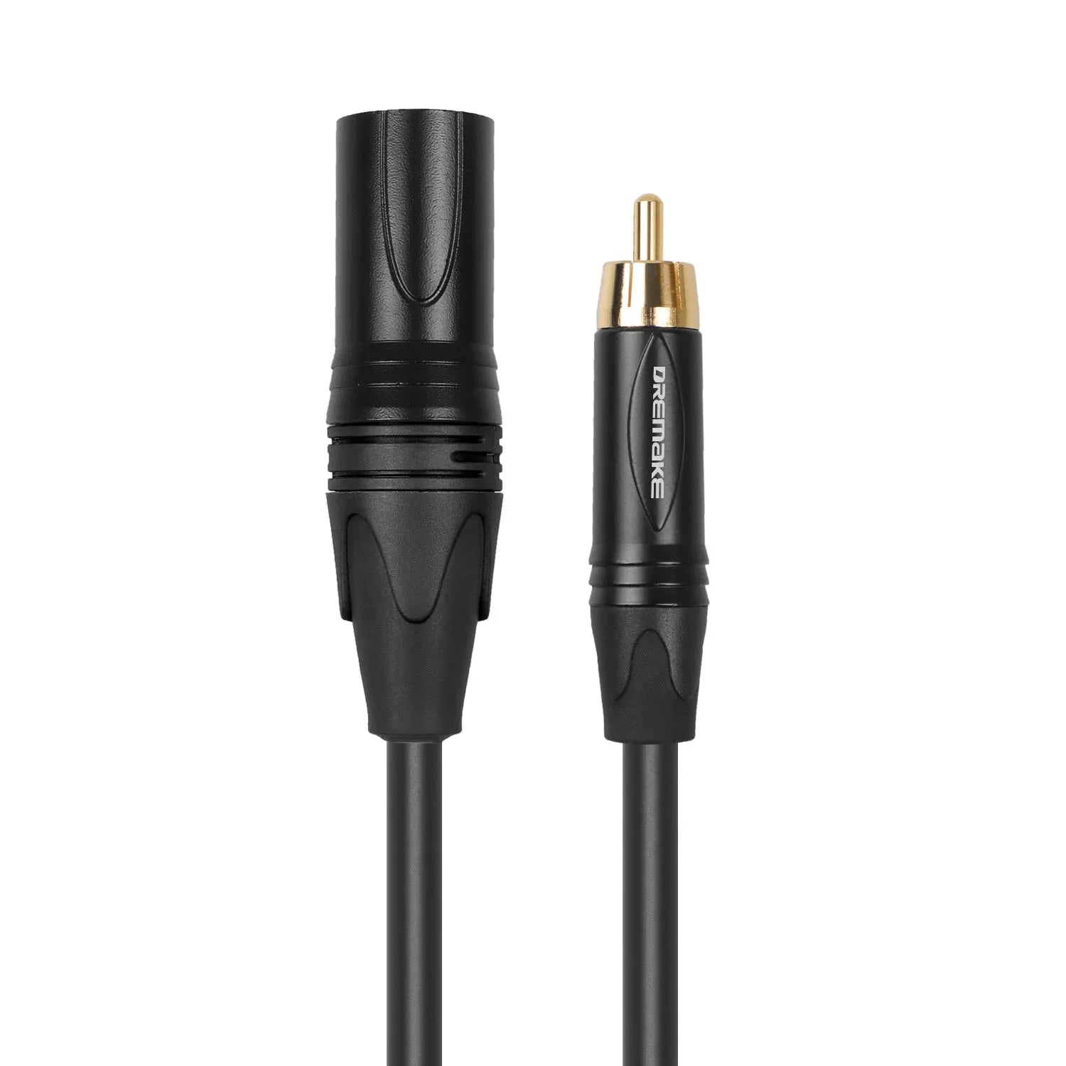 DREMAKE Unbalanced RCA to XLR Audio Interconnect Cable – XLR 3 - Pin Male to RCA Male Speaker Cable for AV Receiver to Amplifier - ZAMAR AUDIO SOLUTIONS