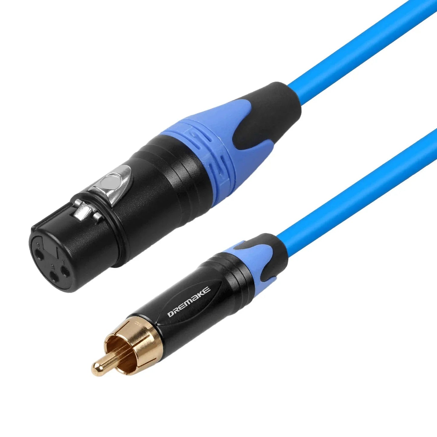 DREMAKE Unbalanced RCA to XLR Audio Interconnect Cable – XLR 3 - Pin Male to RCA Male Speaker Cable for AV Receiver to Amplifier - ZAMAR AUDIO SOLUTIONS