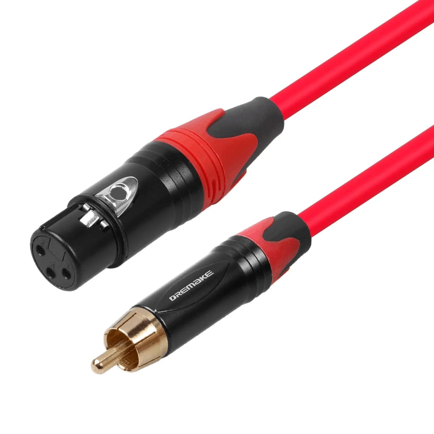 DREMAKE Unbalanced RCA to XLR Audio Interconnect Cable – XLR 3 - Pin Male to RCA Male Speaker Cable for AV Receiver to Amplifier - ZAMAR AUDIO SOLUTIONS
