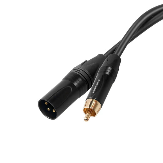 DREMAKE Unbalanced RCA to XLR Audio Interconnect Cable – XLR 3 - Pin Male to RCA Male Speaker Cable for AV Receiver to Amplifier - ZAMAR AUDIO SOLUTIONS