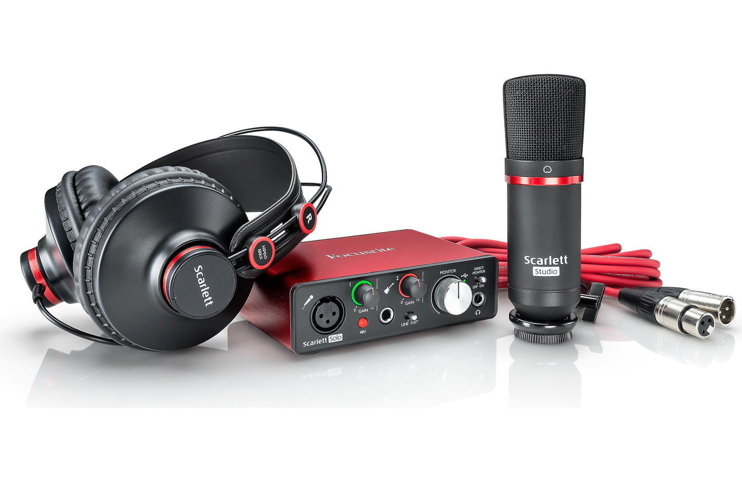 Focusrite Scarlett Solo Studio (3rd Gen) — USB Audio Interface Recording Bundle with Mic & Headphones, Nairobi Delivery