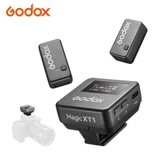 Godox Magic XT1 2.4GHz Wireless Lavalier Microphone Receiver Transmitter – With Charging Case, For Cameras, Interviews, Livestreams - ZAMAR AUDIO SOLUTIONS