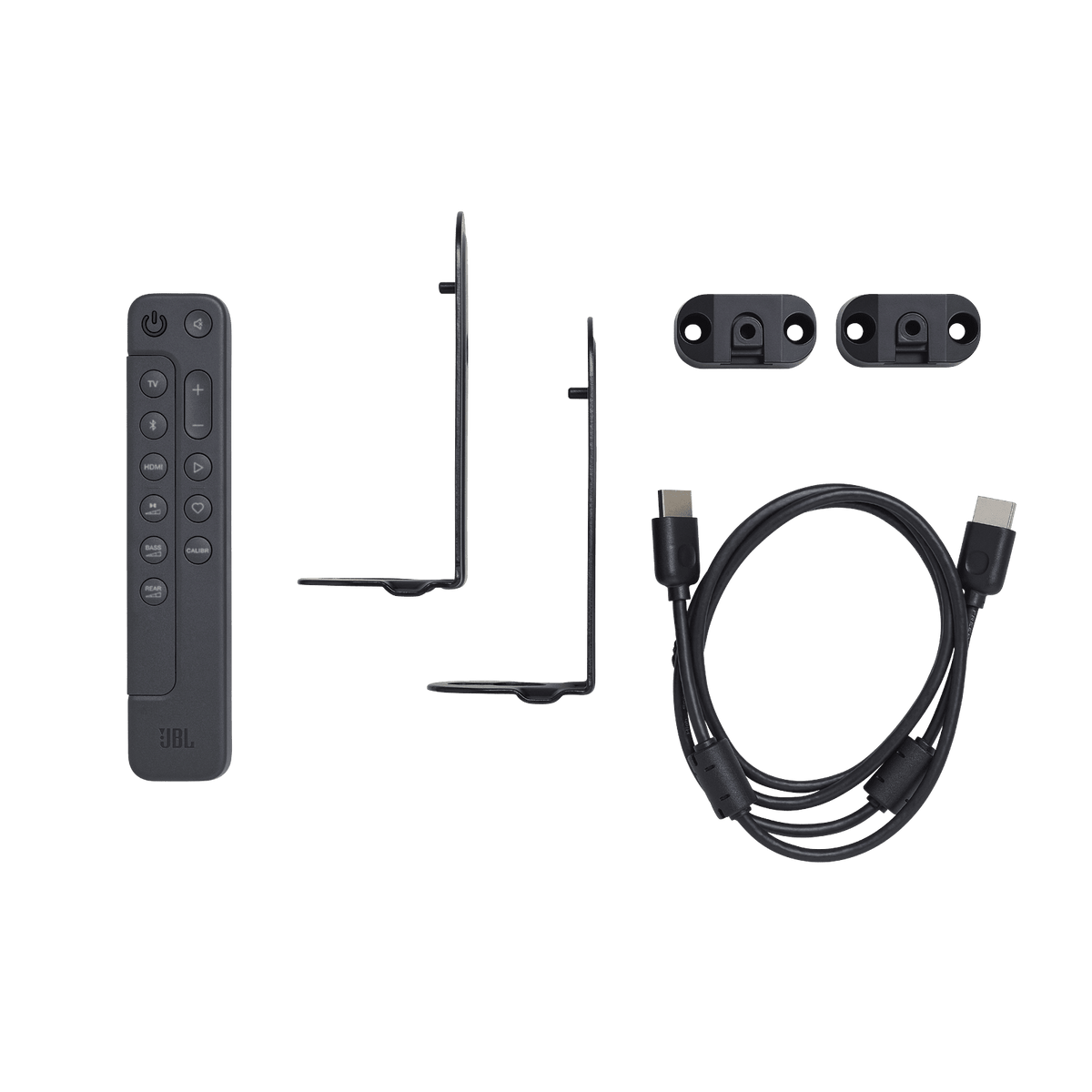 JBL Bar 1000 soundbar Kenya in-box accessories including remote control power cables and documentation