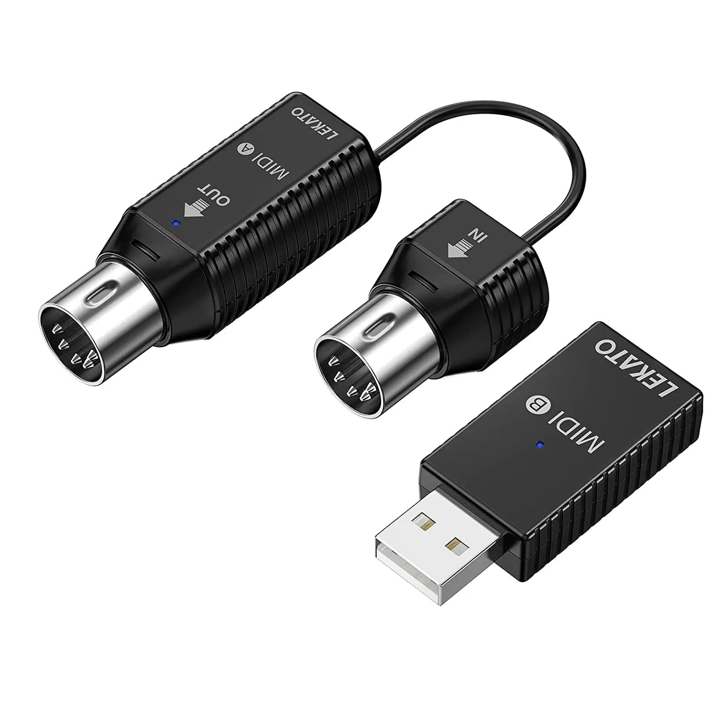 LEKATO Wireless MIDI Adapter MS1 – Mini Wireless Transmission System, 5 PIN for EWI, Keytar, Digital Piano, and MIDI Devices - ZAMAR AUDIO SOLUTIONS