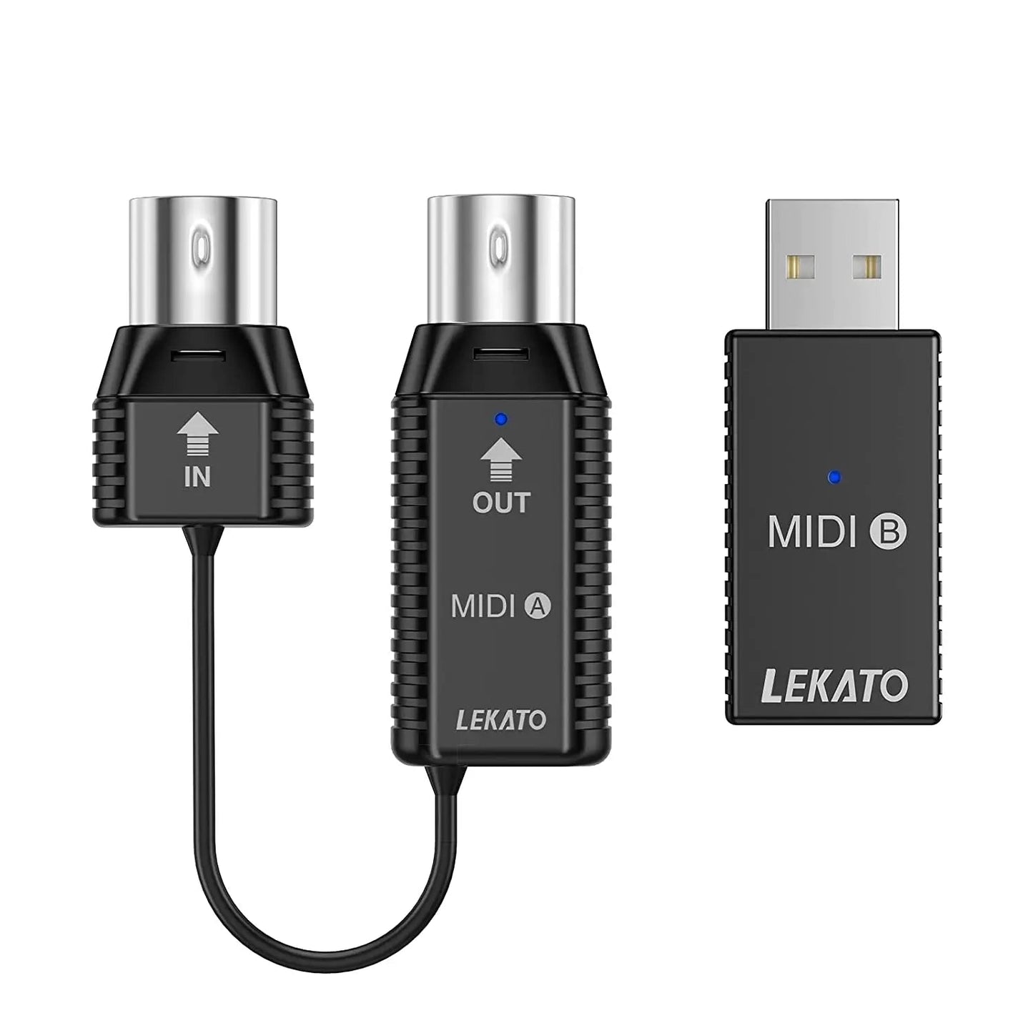 LEKATO Wireless MIDI Adapter MS1 – Mini Wireless Transmission System, 5 PIN for EWI, Keytar, Digital Piano, and MIDI Devices - ZAMAR AUDIO SOLUTIONS