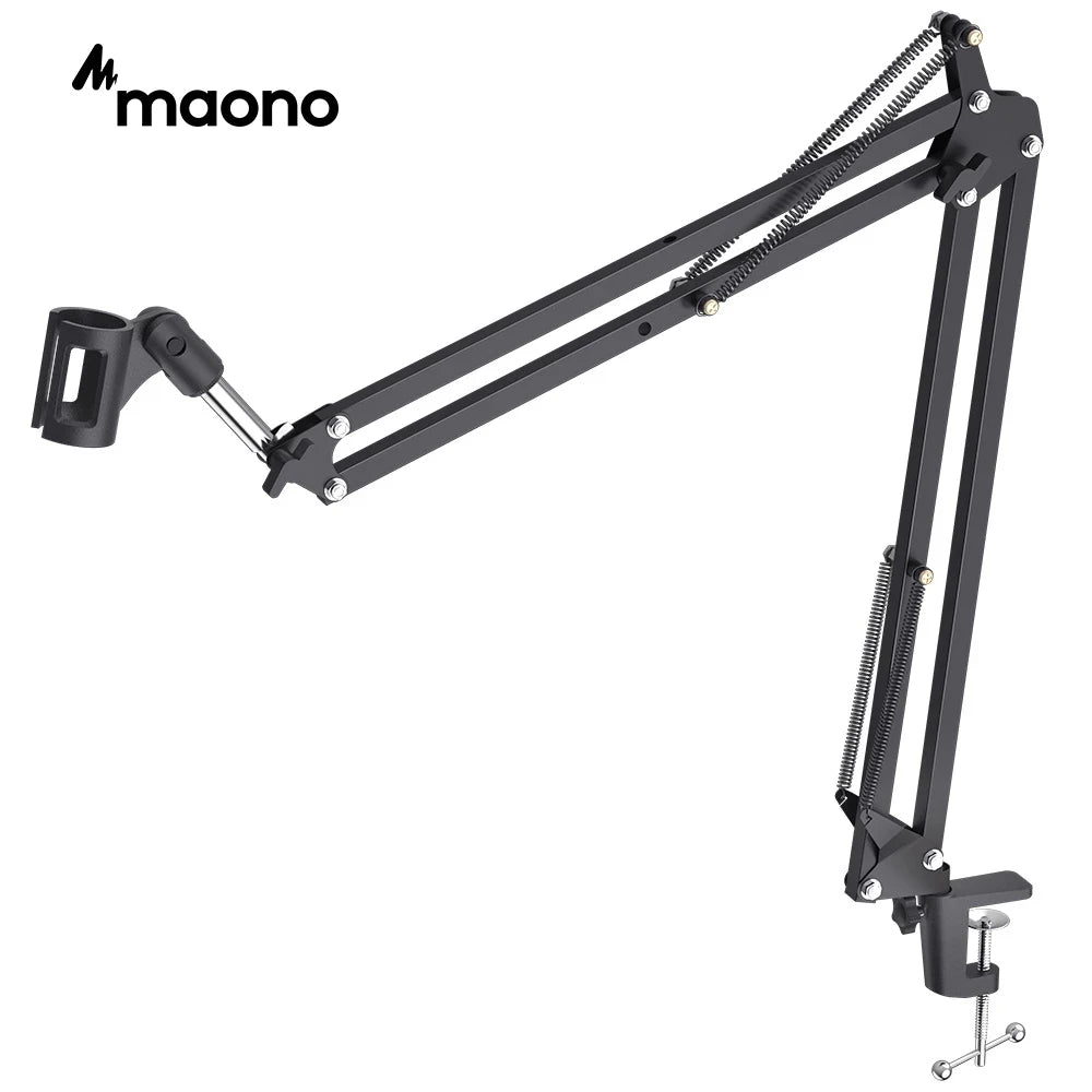 MAONO AU - B01 Microphone Suspension Boom Arm – Professional Scissor Arm Stand for Podcast, Streaming, and YouTube - ZAMAR AUDIO SOLUTIONS
