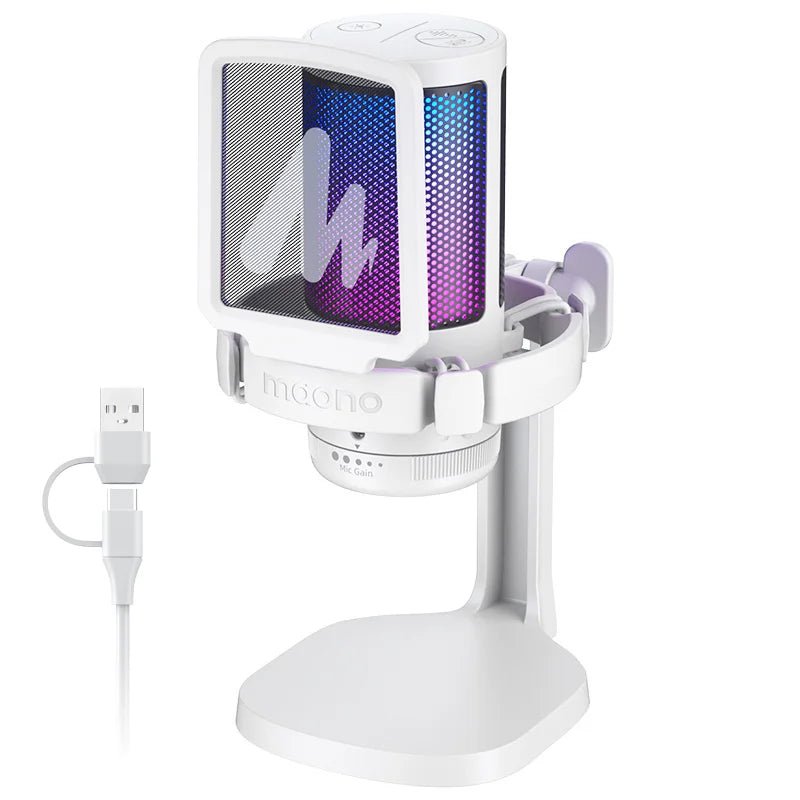 Maono DGM20 USB Gaming Microphone – Noise Cancellation, RGB Lighting, Real - Time Monitoring, and Complete Recording Kit - ZAMAR AUDIO SOLUTIONS