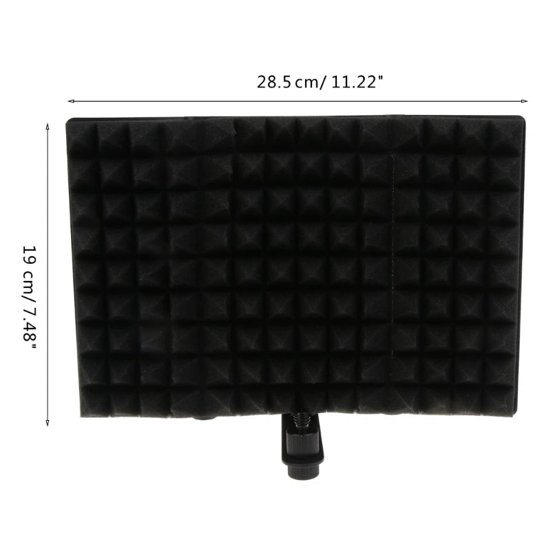 Microphone Isolation Shield – Studio Recording Shield, Broadcast Noise Reduction Equipment, Acoustic Soundproofing Wedges (3 Panels) - ZAMAR AUDIO SOLUTIONS
