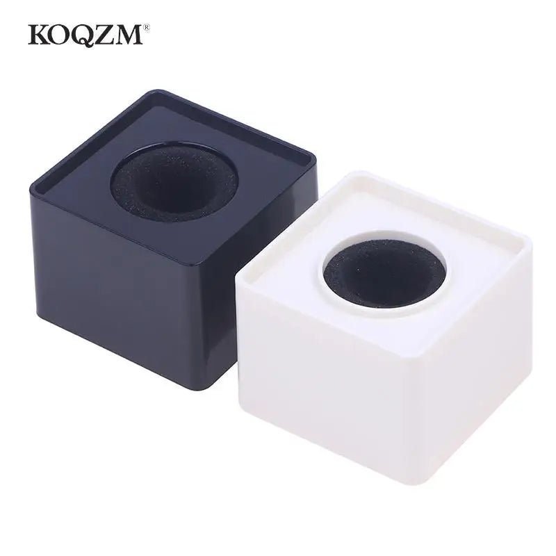 Microphone Logo Flag Station Cube – Square Shaped Interview Mic Station, ABS Prop Stand for News Reporting, KTV, and Interviews - ZAMAR AUDIO SOLUTIONS