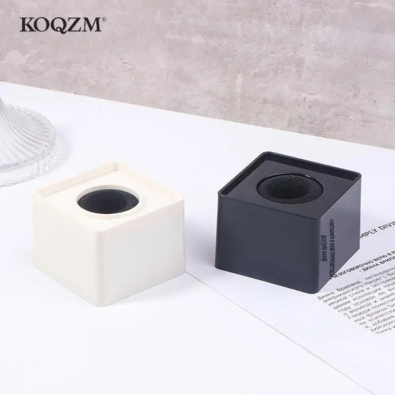 Microphone Logo Flag Station Cube – Square Shaped Interview Mic Station, ABS Prop Stand for News Reporting, KTV, and Interviews - ZAMAR AUDIO SOLUTIONS
