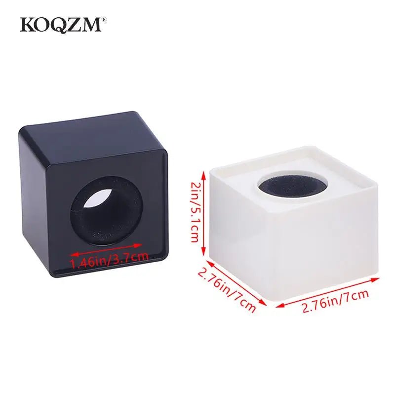 Microphone Logo Flag Station Cube – Square Shaped Interview Mic Station, ABS Prop Stand for News Reporting, KTV, and Interviews - ZAMAR AUDIO SOLUTIONS