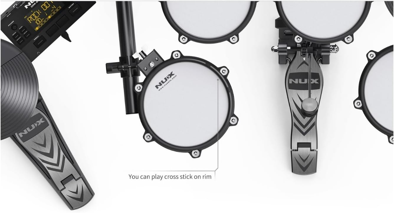NUX DM‑210 — 8‑Piece Electronic Drum Kit with Mesh Heads & Bluetooth, Nairobi Delivery - ZAMAR AUDIO SOLUTIONS