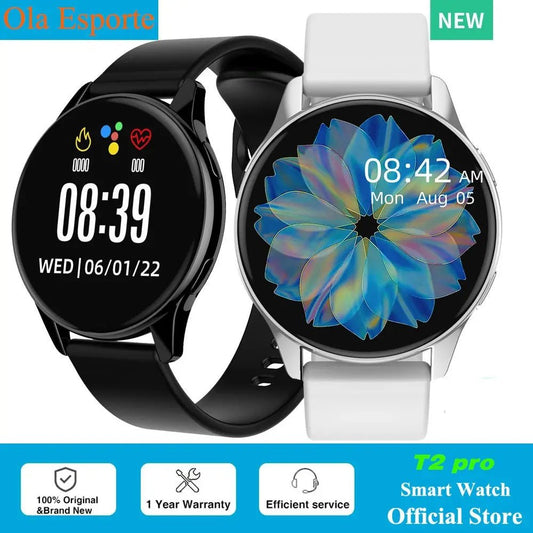 Ola Esporte Newest Smart Watch 2024 – Full Round Smartwatch with Bluetooth Call, Fitness Tracking, Heart Rate Monitor, DIY Faces, and GPS for iOS & Android - ZAMAR AUDIO SOLUTIONS