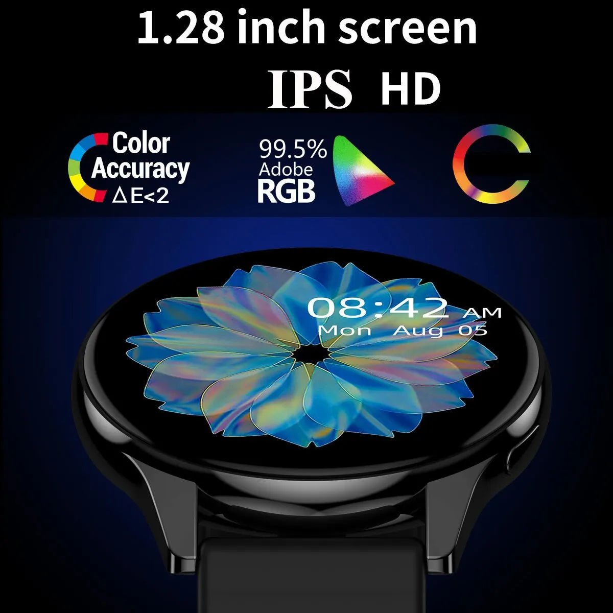 Ola Esporte Newest Smart Watch 2024 – Full Round Smartwatch with Bluetooth Call, Fitness Tracking, Heart Rate Monitor, DIY Faces, and GPS for iOS & Android - ZAMAR AUDIO SOLUTIONS