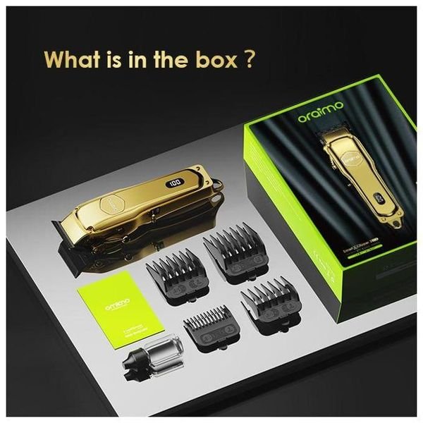 Oraimo OPC-CL30G cordless hair clipper with 4 guide combs 3mm 6mm 9mm 13mm — Zamar Kenya