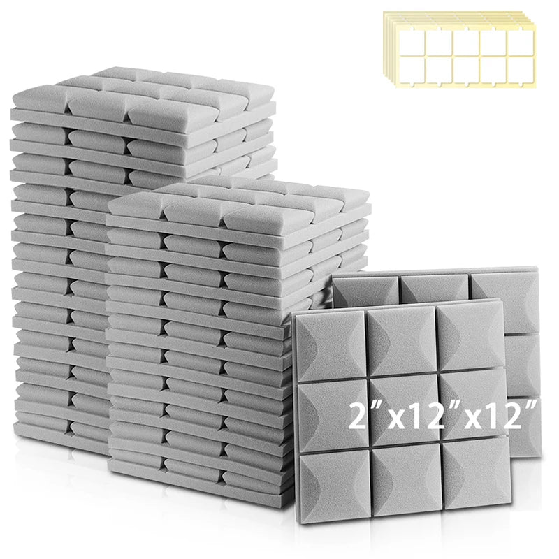 Panel Acoustic – 6/12/24 Pcs, High Density Soundproofing Foam Wall, Studio Acoustic Sponge, KTV Sound Insulation Treatment - ZAMAR AUDIO SOLUTIONS