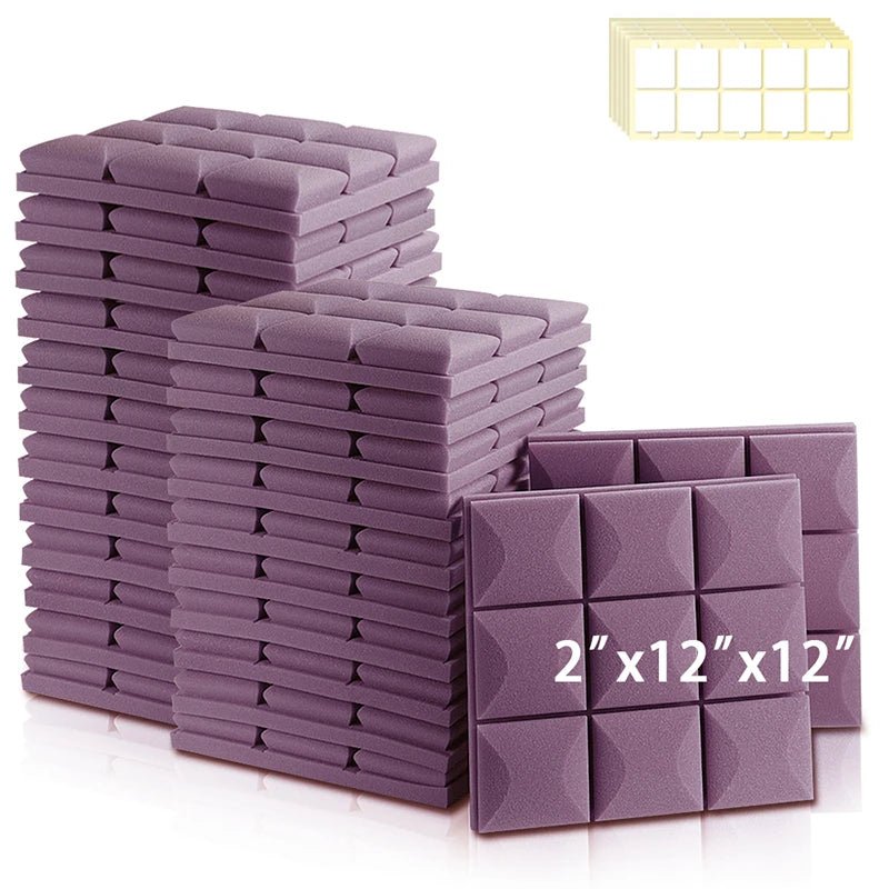 Panel Acoustic – 6/12/24 Pcs, High Density Soundproofing Foam Wall, Studio Acoustic Sponge, KTV Sound Insulation Treatment - ZAMAR AUDIO SOLUTIONS