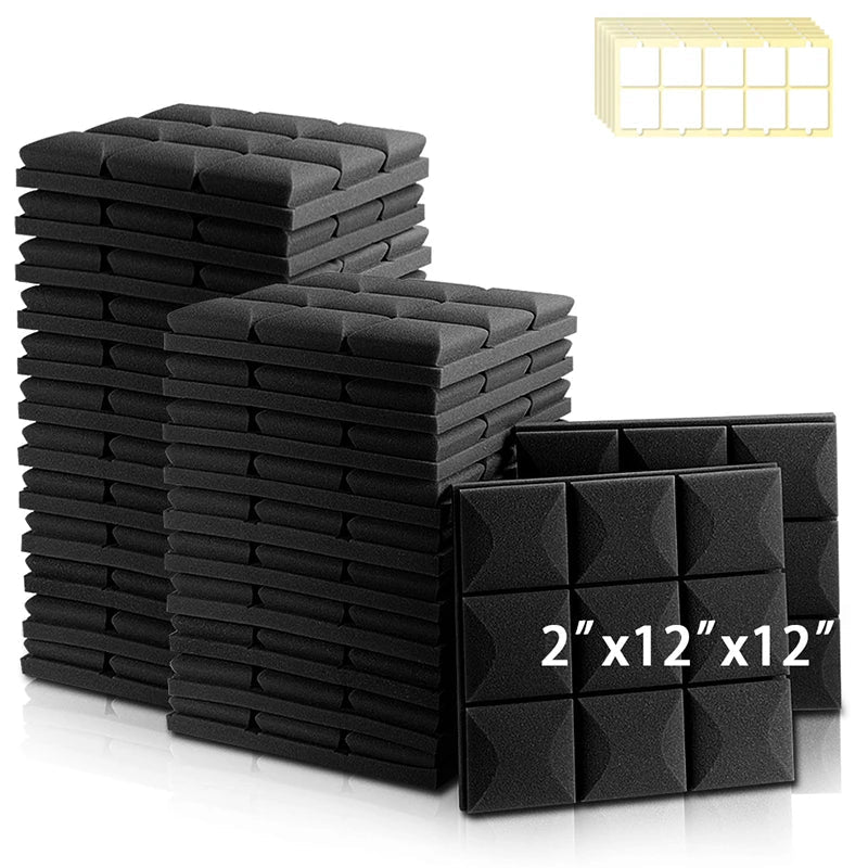 Panel Acoustic – 6/12/24 Pcs, High Density Soundproofing Foam Wall, Studio Acoustic Sponge, KTV Sound Insulation Treatment - ZAMAR AUDIO SOLUTIONS