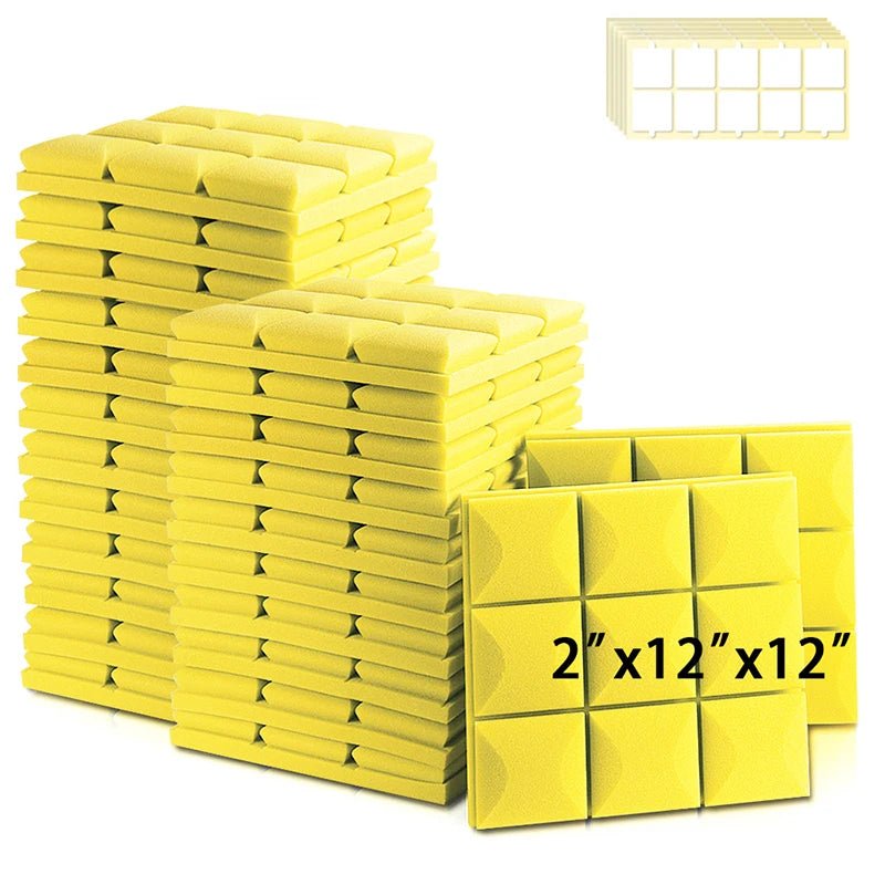 Panel Acoustic – 6/12/24 Pcs, High Density Soundproofing Foam Wall, Studio Acoustic Sponge, KTV Sound Insulation Treatment - ZAMAR AUDIO SOLUTIONS