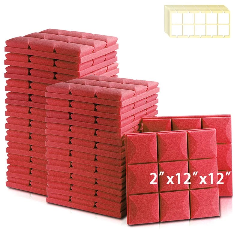 Panel Acoustic – 6/12/24 Pcs, High Density Soundproofing Foam Wall, Studio Acoustic Sponge, KTV Sound Insulation Treatment - ZAMAR AUDIO SOLUTIONS