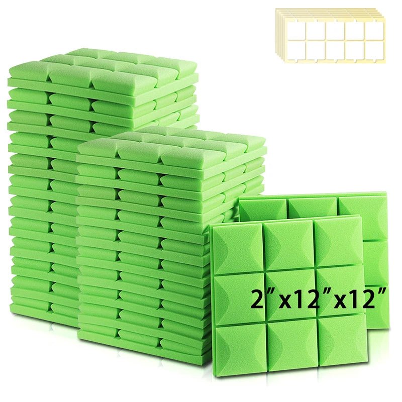 Panel Acoustic – 6/12/24 Pcs, High Density Soundproofing Foam Wall, Studio Acoustic Sponge, KTV Sound Insulation Treatment - ZAMAR AUDIO SOLUTIONS