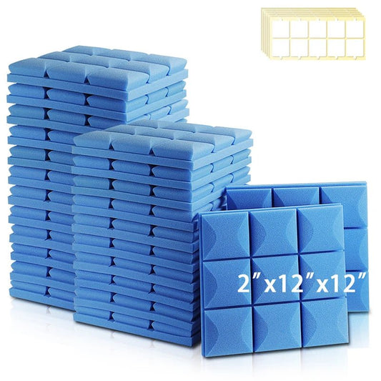 Panel Acoustic – 6/12/24 Pcs, High Density Soundproofing Foam Wall, Studio Acoustic Sponge, KTV Sound Insulation Treatment - ZAMAR AUDIO SOLUTIONS