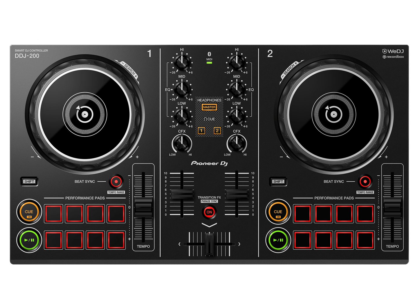 Pioneer DJ DDJ - 200 – Smart DJ Controller for Beginners and Hobbyists - ZAMAR AUDIO SOLUTIONS