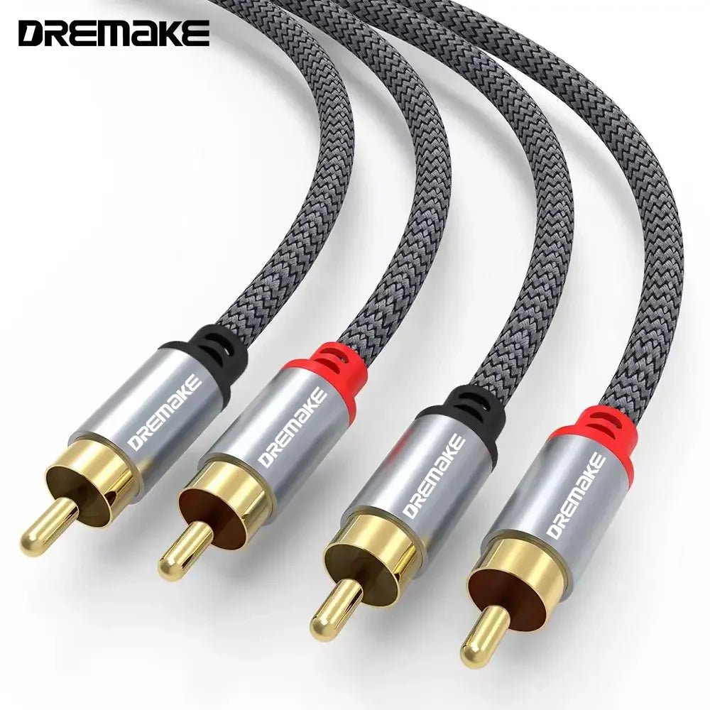 RCA Cable 2 RCA To 2 RCA Stereo Cables – Male to Male Aux Cable Jack for Home Theater, HDTV, TV, DVD, Loudspeaker, Power Amplifie - ZAMAR AUDIO SOLUTIONS