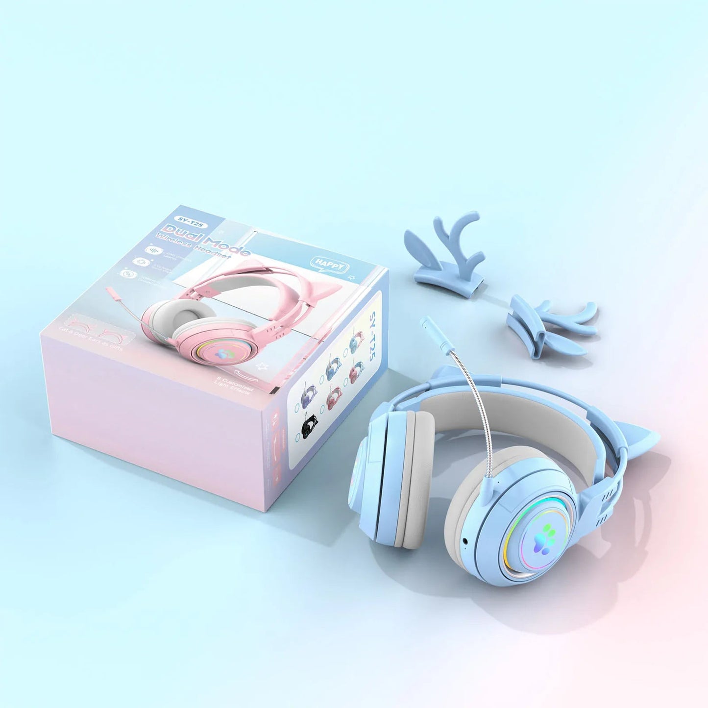 RGB Lights Professional Wireless Headphones – Flexible HD Microphone, Gaming Headset for Computer - ZAMAR AUDIO SOLUTIONS