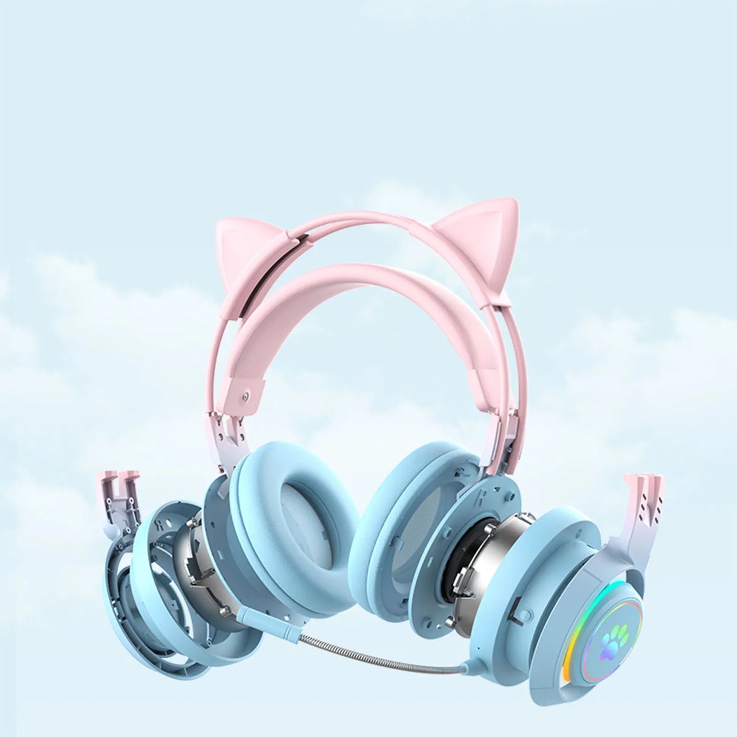RGB Lights Professional Wireless Headphones – Flexible HD Microphone, Gaming Headset for Computer - ZAMAR AUDIO SOLUTIONS