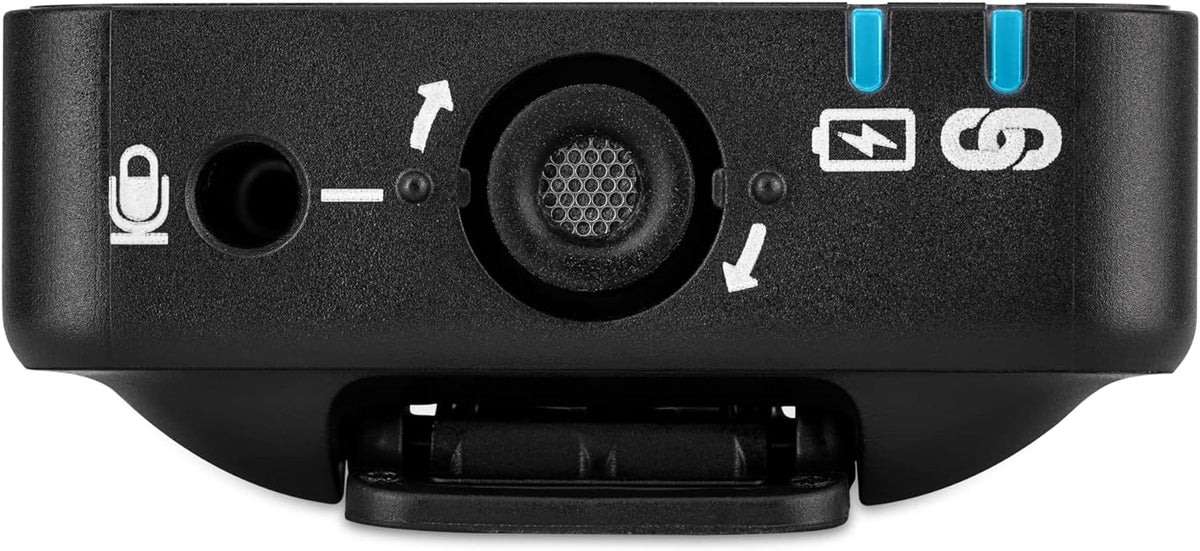 RODE Wireless GO II Single receiver mounted on camera cold shoe