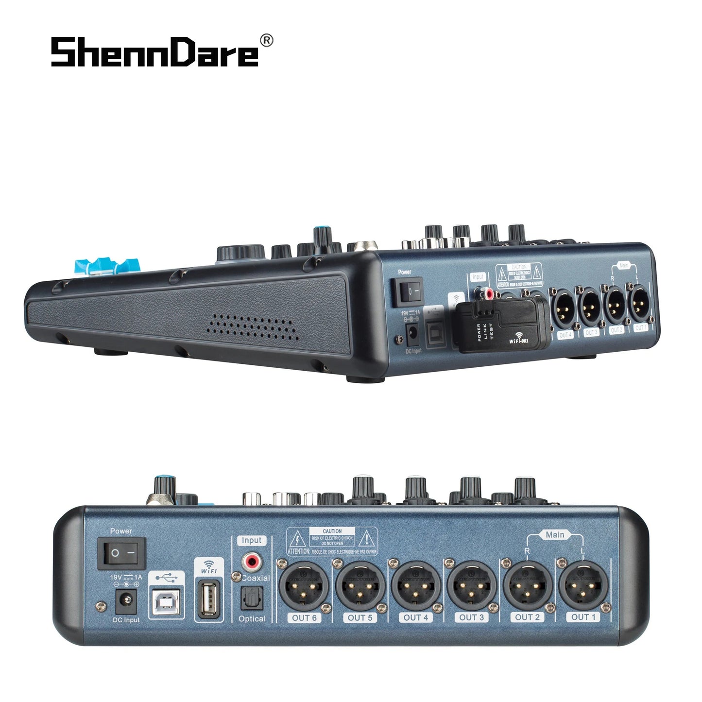 ShennDare MD2006 Screen - Touch Digital Mixer – 6 Channels Professional DJ Controller Audio Mixing Console with WIFI/USB - ZAMAR AUDIO SOLUTIONS