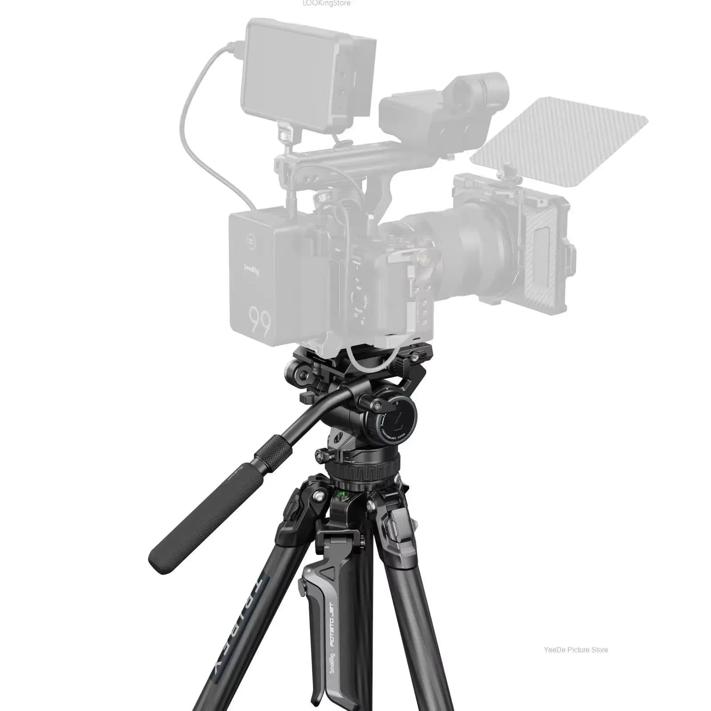 SmallRig X Potato Jet TRIBEX Hydraulic Carbon Fiber Tripod Kit 4259 – Professional Camera Tripod for Outdoor Video - ZAMAR AUDIO SOLUTIONS