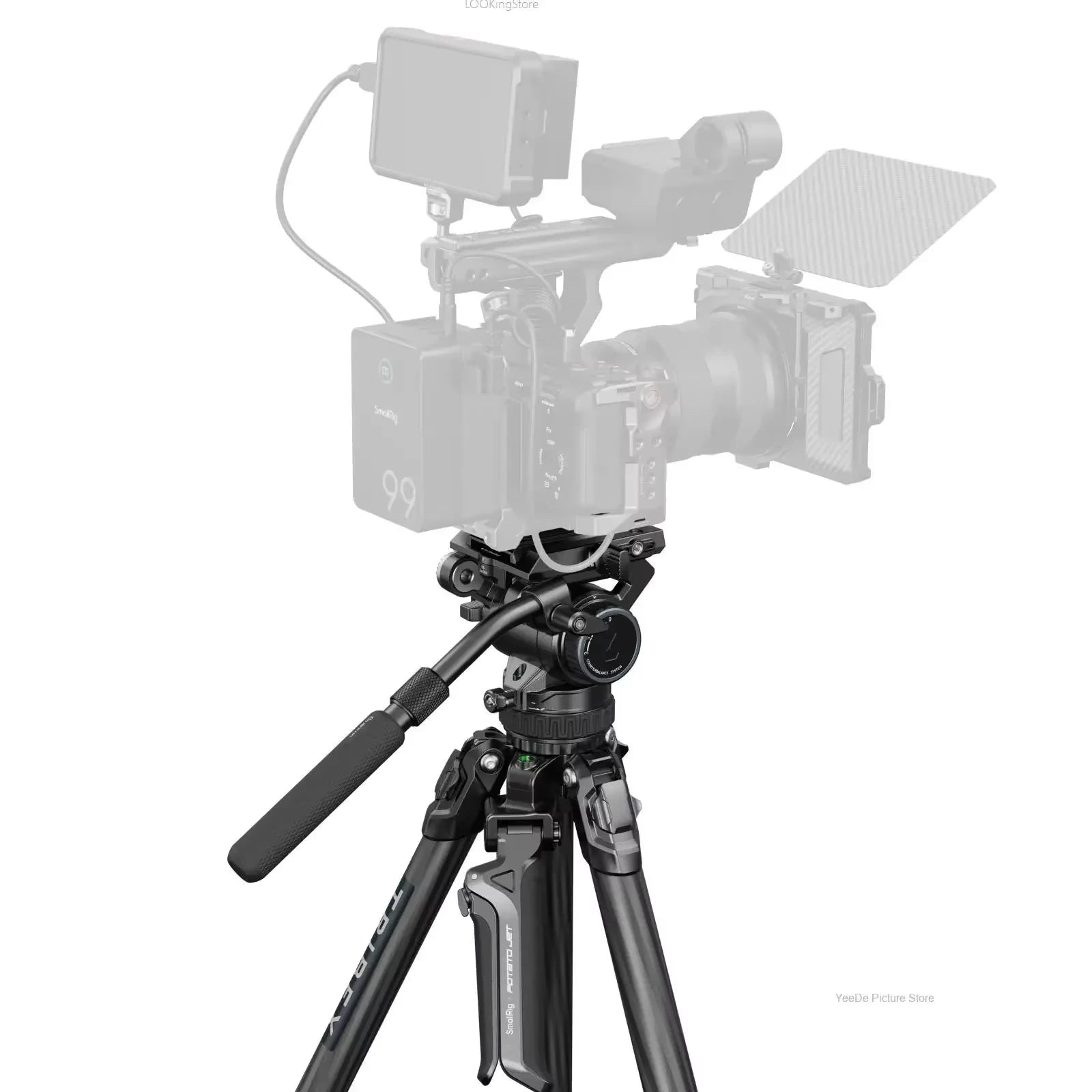 SmallRig X Potato Jet TRIBEX Hydraulic Carbon Fiber Tripod Kit 4259 – Professional Camera Tripod for Outdoor Video - ZAMAR AUDIO SOLUTIONS