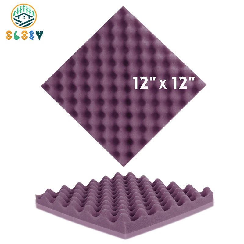 Sound Proofing Padding – 6/12/24 Pcs, Acoustic Foam Egg Crate Sponge Pad, Studio Soundproofing Panels, Room Accessories - ZAMAR AUDIO SOLUTIONS