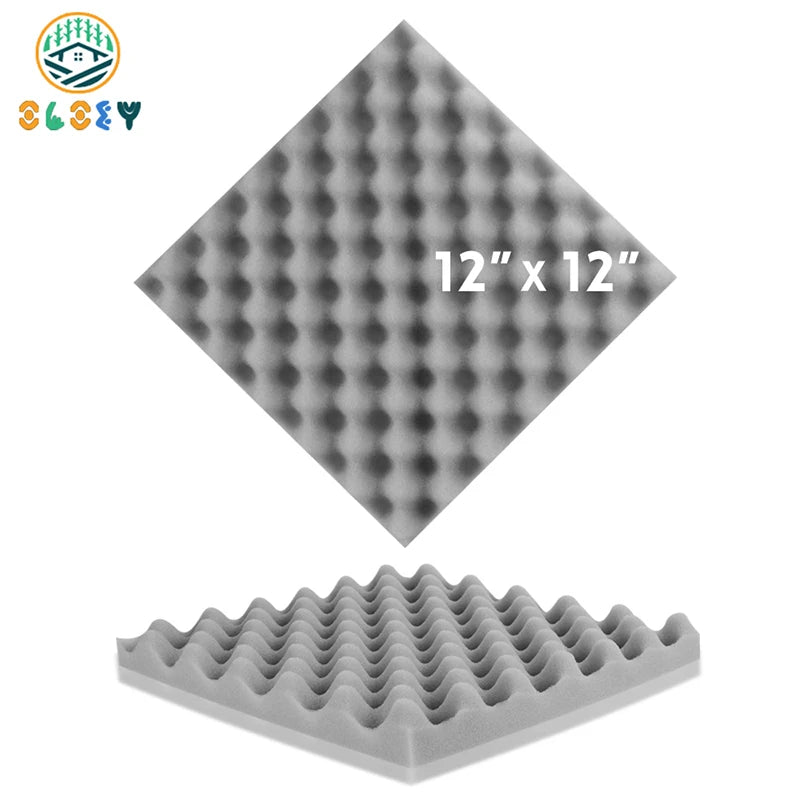 Sound Proofing Padding – 6/12/24 Pcs, Acoustic Foam Egg Crate Sponge Pad, Studio Soundproofing Panels, Room Accessories - ZAMAR AUDIO SOLUTIONS