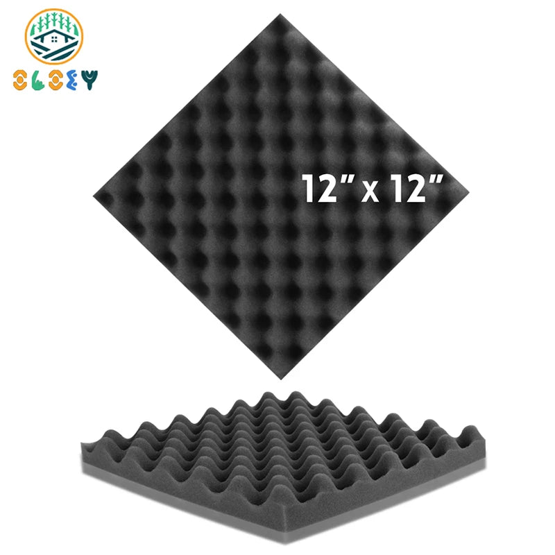 Sound Proofing Padding – 6/12/24 Pcs, Acoustic Foam Egg Crate Sponge Pad, Studio Soundproofing Panels, Room Accessories - ZAMAR AUDIO SOLUTIONS