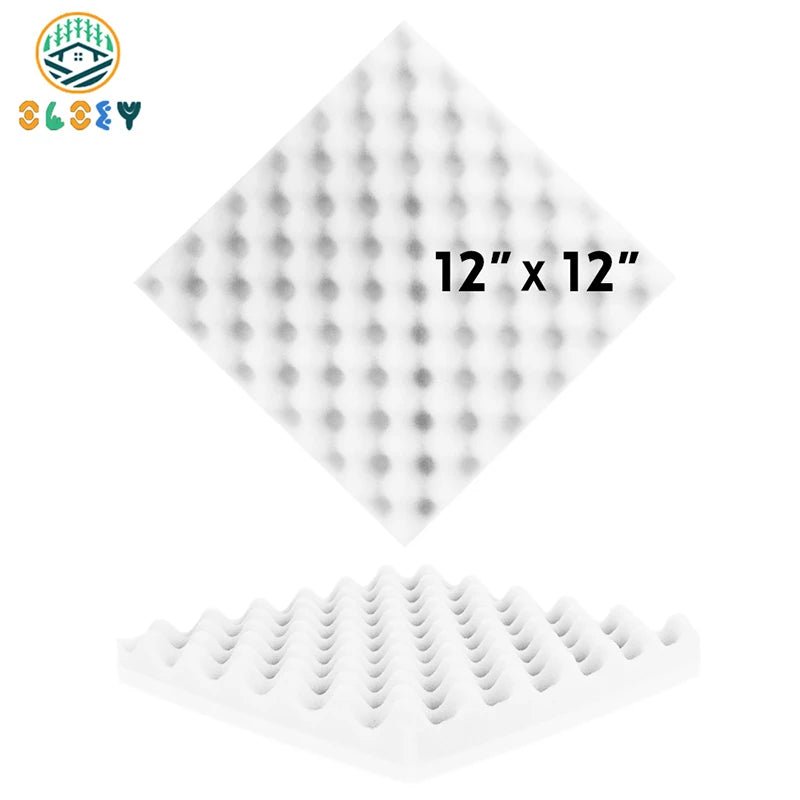 Sound Proofing Padding – 6/12/24 Pcs, Acoustic Foam Egg Crate Sponge Pad, Studio Soundproofing Panels, Room Accessories - ZAMAR AUDIO SOLUTIONS