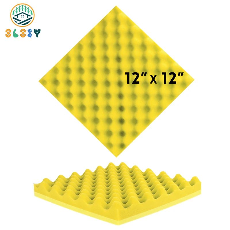 Sound Proofing Padding – 6/12/24 Pcs, Acoustic Foam Egg Crate Sponge Pad, Studio Soundproofing Panels, Room Accessories - ZAMAR AUDIO SOLUTIONS
