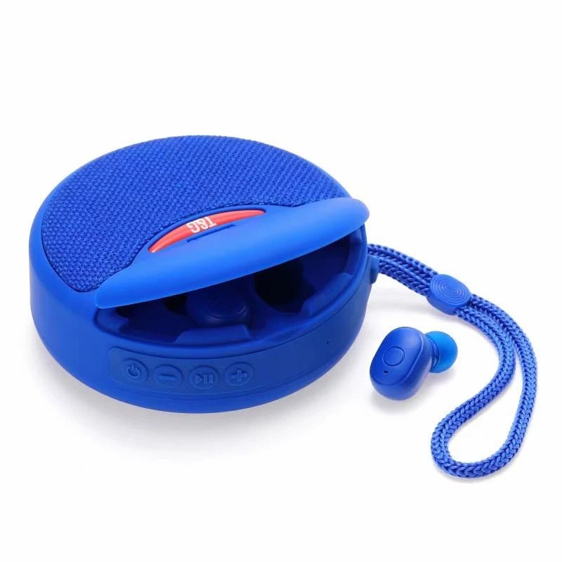 TG808 Mini Wireless Bluetooth Speaker – Two - in - One Wireless Earphone, TWS Subwoofer, Hands - Free, Multi - Function, TF Card, FM - ZAMAR AUDIO SOLUTIONS