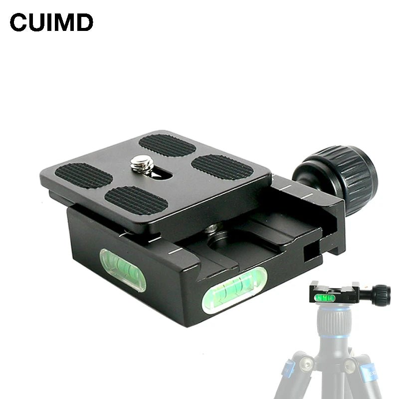 Tripod Ball Head Mount Adapter PU50 RRS – Quick Release Clip Plate Clamp for Arca Swiss DSLR Camera Ballhead, Aluminum - ZAMAR AUDIO SOLUTIONS