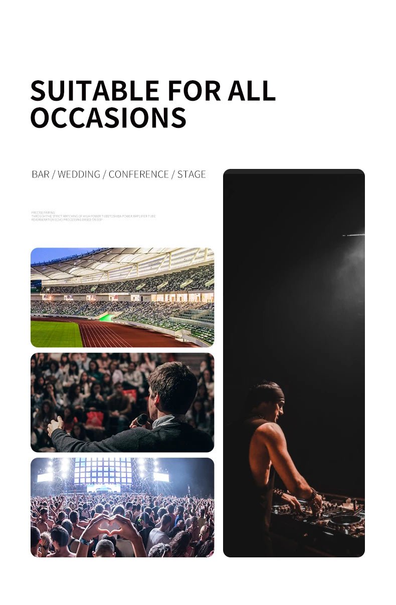 Wireless Handheld Dual Channels UHF Microphone System – Fixed Frequency Dynamic Mics for Karaoke, Wedding, Party, Band, and Church Shows - ZAMAR AUDIO SOLUTIONS